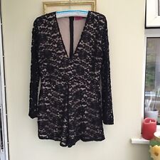 Boohoo black lace for sale  RIPLEY