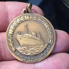 MEDAGLIA 28 MARZO 1942 NAUFRAGIO "GALILEA" 40° ANNIVERSARIO GOLFO PARADISO comprar usado  Enviando para Brazil