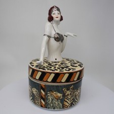 Scatola Figurina Mata Hari Bagnante Sexy Stile Art Deco-Deutsch Stile Art Nouvea na sprzedaż  Wysyłka do Poland