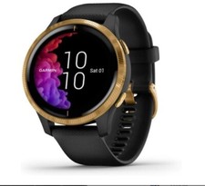 Usado, Smartwatch Garmin Venu GPS, tela AMOLED brilhante, dourado com pulseira preta comprar usado  Enviando para Brazil
