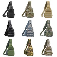 Mochila tática masculina ao ar livre bolsa de ombro bolsa de peito esporte viagem caminhadas comprar usado  Enviando para Brazil