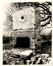 Foto original GA270 1977 RESTOS DE LAREIRA DE PEDRA ANTIGA demolição tijolo em ruínas comprar usado  Enviando para Brazil