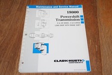 Clark Hurth Manual de Serviço de Manutenção 18000 Transmissão Powershift R HR 3/6sp. comprar usado  Enviando para Brazil
