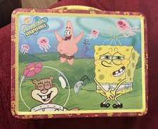 *Raro* Bob Esponja Calça Quadrada Vintage Lancheira Estanho., usado comprar usado  Enviando para Brazil