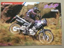 Honda brochure nx650 for sale  TREORCHY