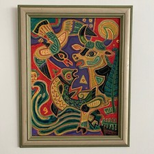 Gouache composition moderne d'occasion  Nantes-
