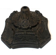 Antiga base de abajur ornamentada de ferro fundido Art Deco Neveau vitoriana comprar usado  Enviando para Brazil