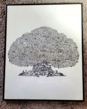 Framed family tree for sale  Davenport