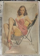 Blechschild pin girl gebraucht kaufen  Remseck am Neckar