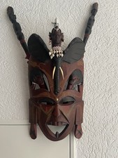 Handgeschnitzte maske 40x25cm gebraucht kaufen  Flöha
