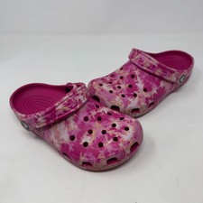 Crocs Classic Bleach Dye Candy Pink Tie Dye Splatter Feminino Tamanho 6 Masculino 4 comprar usado  Enviando para Brazil