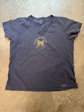 Camiseta Life is Good Gola V Azul Wag and The World Wags With You Graphic W XXL comprar usado  Enviando para Brazil