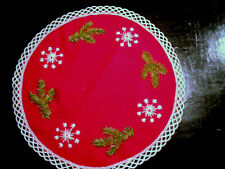 Weihnachtsdeckchen rund rot gebraucht kaufen  Hamminkeln