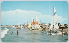 Veleiro Ensenada Baja California México cartão postal vintage regata gato hobie comprar usado  Enviando para Brazil