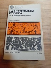 Letteratura etiopica cerulli usato  Civitanova Marche