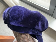 Royal blue velvet for sale  LONDON