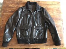 Blouson cuir marron d'occasion  France