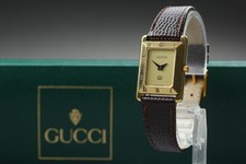 [Perto de ESTADO PERFEITO na Caixa] Relógio Feminino de Quartzo GUCCI 4200L 21mm Mostrador Dourado do Japão comprar usado  Enviando para Brazil