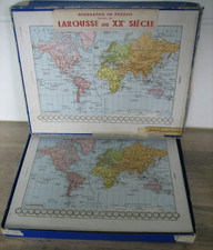 Ancien puzzle géographie d'occasion  Neuville-aux-Bois