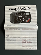 Nikon l35aw gebrauchsanweisung gebraucht kaufen  Dortmund