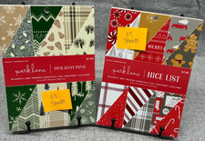 Duas almofadas de papel para scrapbook de Natal dupla face férias pinho boa lista 6x8 polegadas comprar usado  Enviando para Brazil