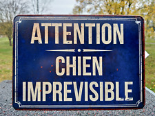 Plaque metal attention d'occasion  Danjoutin