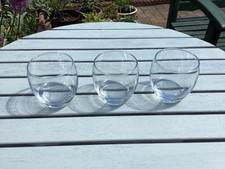 Three glass tumblers for sale  READING
