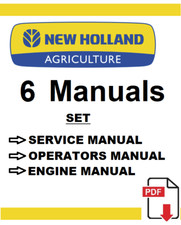 New Holland T5.115 Tratores Serviço Operadores de Reparo Loja de Motores Manual PDF USB comprar usado  Enviando para Brazil