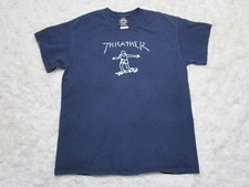 Camisa Thrasher masculina azul média skate longboard comprar usado  Enviando para Brazil