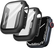 Usado, 2x Hard Case für Apple Watch Series 9 8 7 45mm Schutz Hülle 360° Cover Schwarz comprar usado  Enviando para Brazil