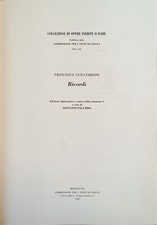 Guicciardini francesco ricordi usato  Italia