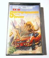 Cassette programmes jouer d'occasion  Gouzeaucourt