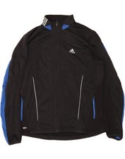 Jaqueta de chuva Adidas masculina à prova de clima Reino Unido 42 GG preta colorblock poliéster AV02 comprar usado  Enviando para Brazil