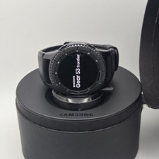 Używany, Samsung Gear S3 Frontier Smartwatch Doskonały stan Czarny na sprzedaż Używany, Samsung Gear S3 Frontier Smartwatch Doskonały stan Czarny na sprzedaż  Wysyłka do Poland