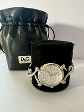 Relógio de quartzo branco “Dolce & Gabbana” prata rebanho diamante comprar usado  Enviando para Brazil