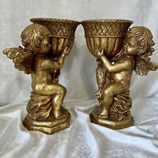 Gold plaster cherub for sale  Spartanburg