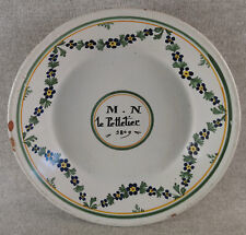 Magnifique assiette patronymiq d'occasion  Monnaie