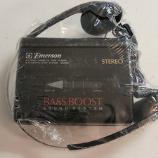 Antigo Emerson modelo AC2103 toca-fitas cassete com fones de ouvido Walkman Bass Boost comprar usado  Enviando para Brazil