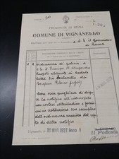 Comune vignanello documento usato  Roma