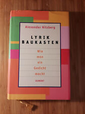 Alexander nitzberg lyrik gebraucht kaufen  Köln