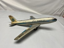 Vintage 1950's Tin Pan American Clipper Meteor Tin Toy Airplane comprar usado Vintage 1950's Tin Pan American Clipper Meteor Tin Toy Airplane comprar usado  Enviando para Brazil