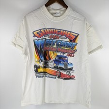 Camiseta masculina 2003 Goodguys West Coast 6th Hot Rod Happenin' Grande vintage Drag Race comprar usado  Enviando para Brazil