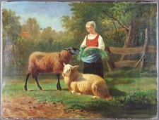 Ancien tableau bergère d'occasion  Versailles
