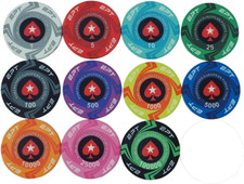 Poker chips pokerstars usato  Spedire a Italy