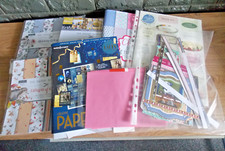 Lote mixto de varios toppers, papeles e insertos para cardmaking segunda mano  Embacar hacia Mexico