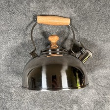 Chaleira de chá Chantal aço inoxidável cabo de madeira assobio 1,7L SL37-WDB, usado comprar usado  Enviando para Brazil
