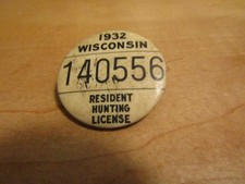 hunting license pin for sale  Union Grove