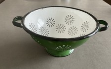Emaille sieb grün gebraucht kaufen  Mönchengladbach