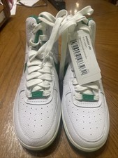 Nike Feminino Air Force 1 Tamanho 7 Esculpido Top Alto Branco Estádio Verde DQ5007-100 comprar usado  Enviando para Brazil