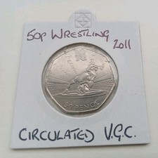 Wrestling 50p olympics for sale  HULL